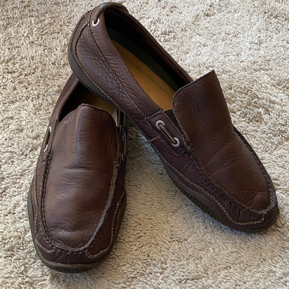 Tommy Bahama Brown Leather Loafers